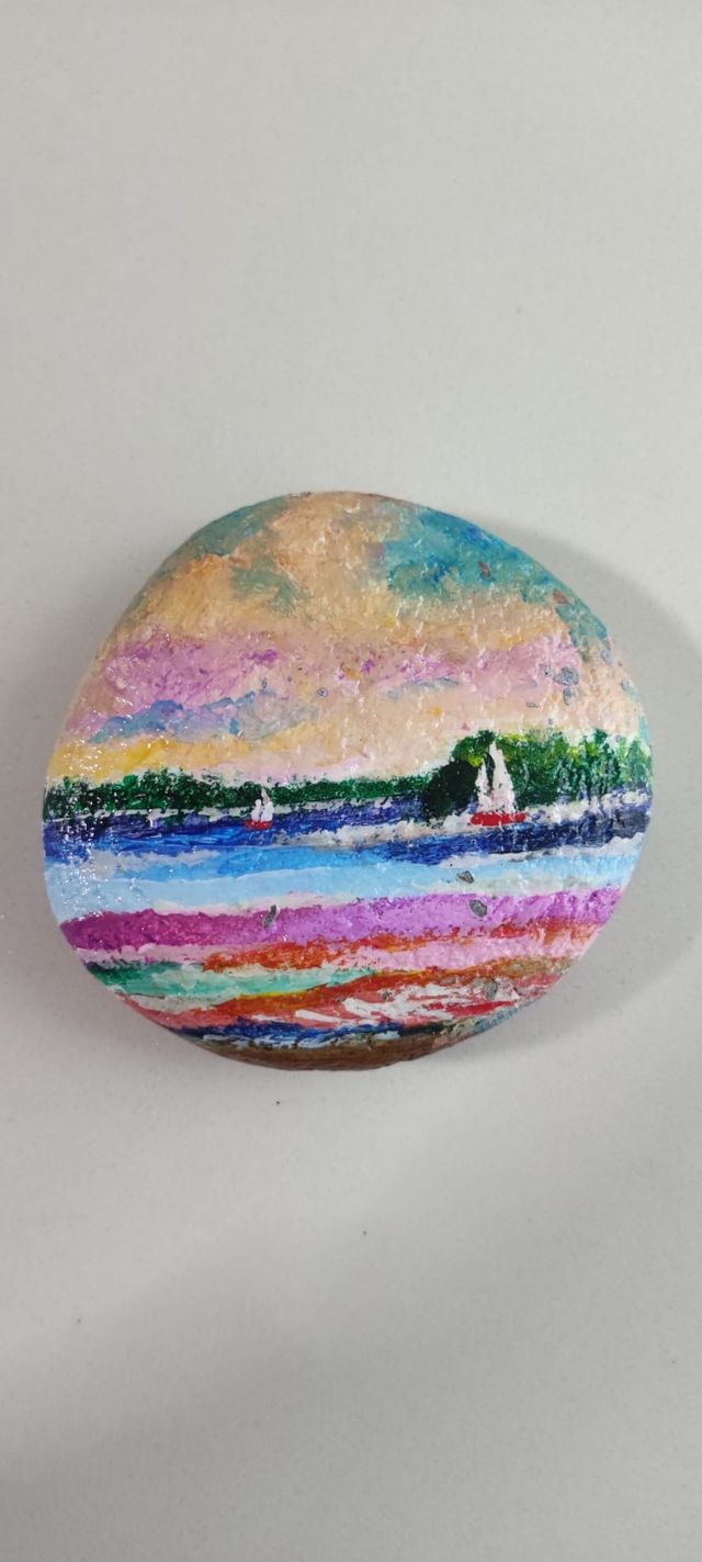 Piedras pintadas a mano