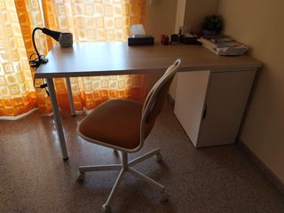 escritorio 160x60cm cajonera y silla 