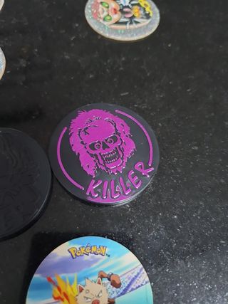 tazos, killer, madcups, casper y pokemos
