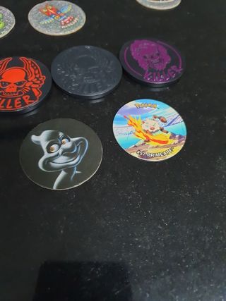 tazos, killer, madcups, casper y pokemos