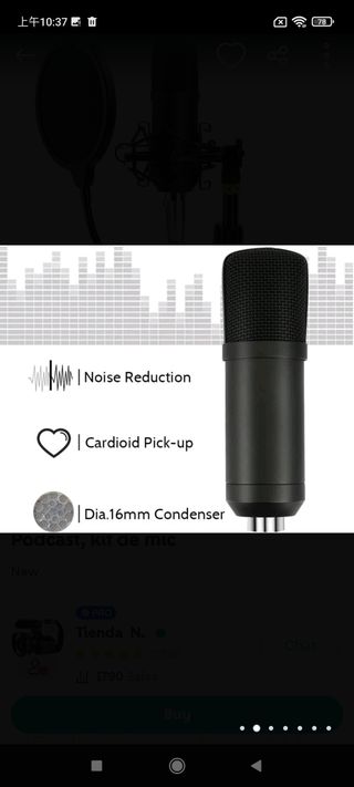 Micrófono para PC de Streaming Podcast, kit de mic