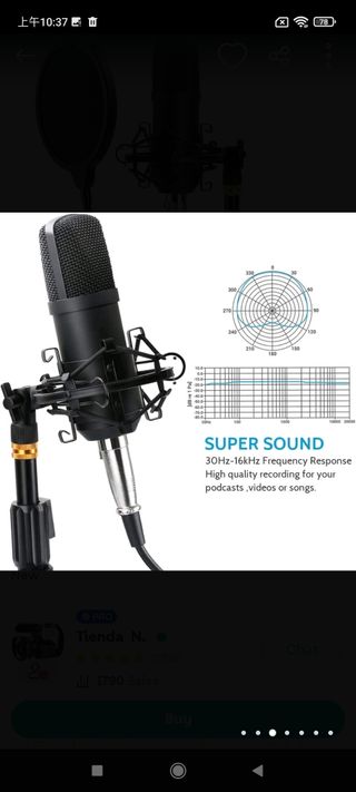 Micrófono para PC de Streaming Podcast, kit de mic