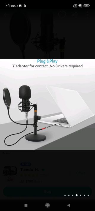 Micrófono para PC de Streaming Podcast, kit de mic