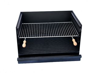 barbacoa de obra moderna para leña o carbon 