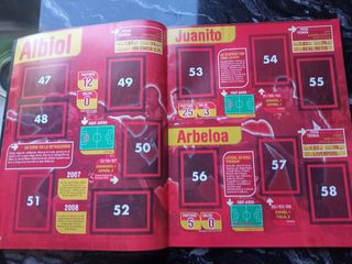 Álbum vacío plancha colección A Por Ellos 2009