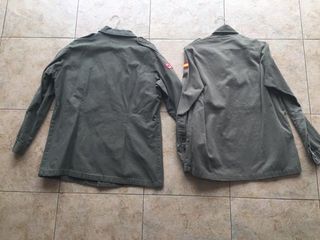 2 CAMISAS MILITARES MANGA LARGA ESPAÑA Y JAPON