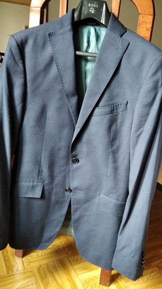 Americana azul marino Zara Man