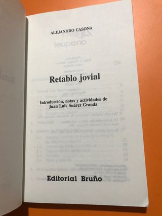 Retablo jovial. Alejandro Casona