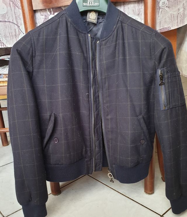 giubotto cotone e lana bimbo/a anni 12 blu