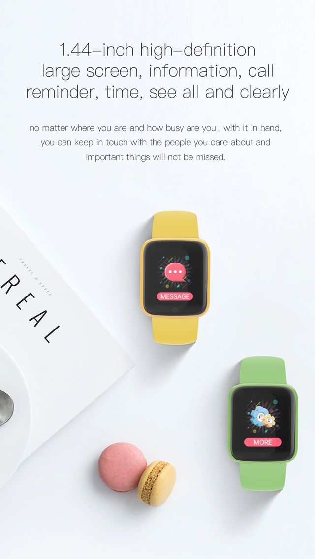 Reloj inteligente y68 GRIS