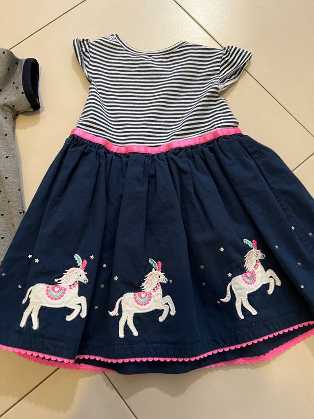 Lote vestidos algodon talla 12-18 meses