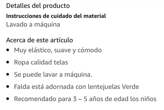 Disfraz Sirenita Little Adventures 3-5 años nuevo