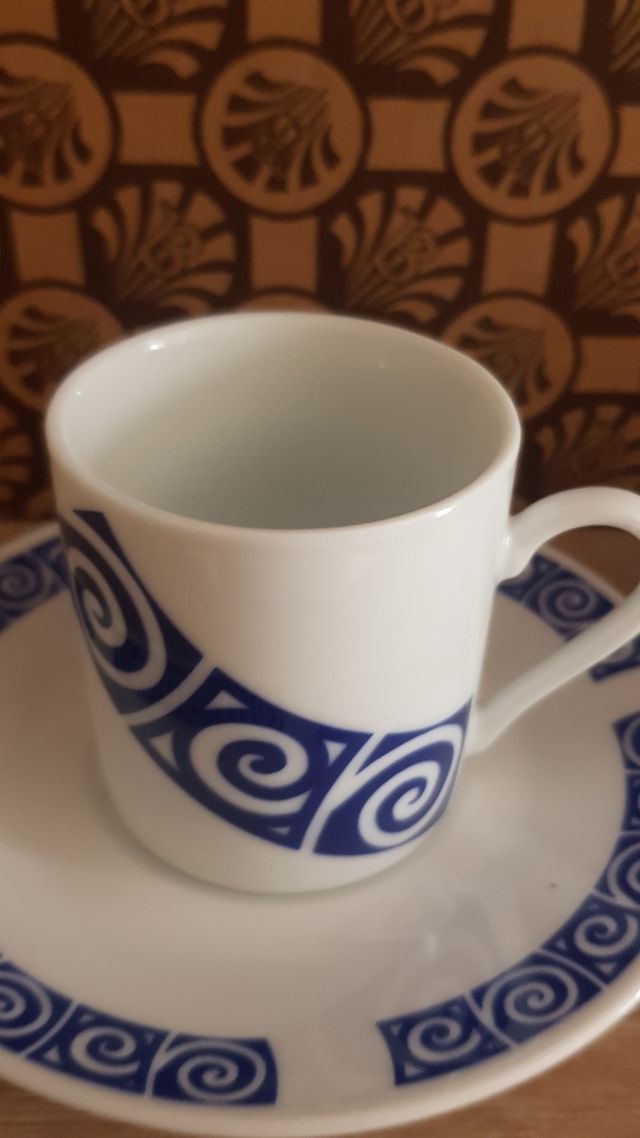 Juego de café 6 piezas artesanía gallega