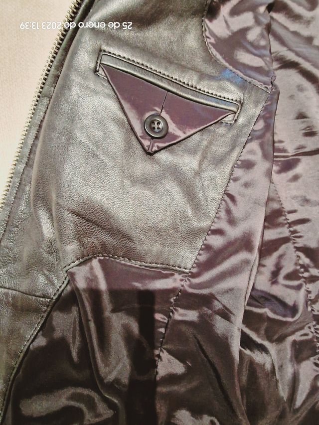 BIKER DE AUTÉNTICA PIEL - ISACO & KAWA - 36 (XS).