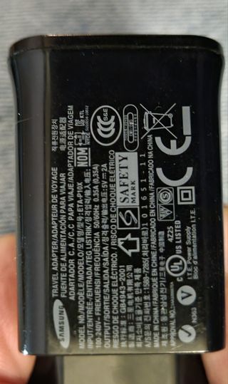 Cargador rápido Samsung y cable originales