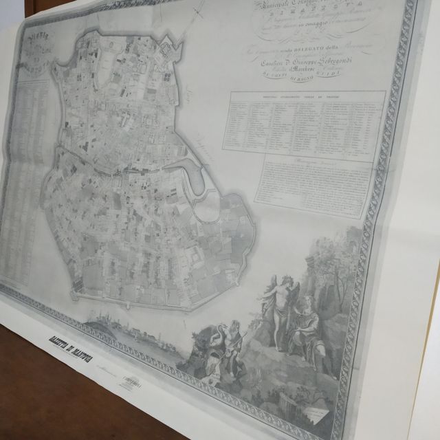 Stampa vintage città di Mantova