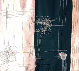 Chal de lana y seda.