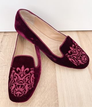 Slippers terciopelo Uterqüe
