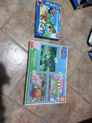Puzzle Patrulla Canina y Peppa Pig