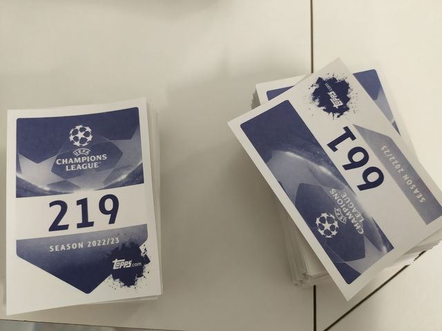Lote cromos Topps Champions 2022/23