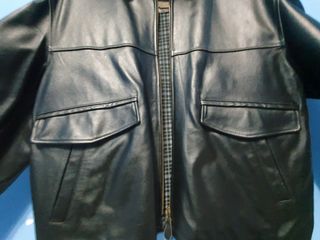 Giacca vera pelle vintage nera made in italy