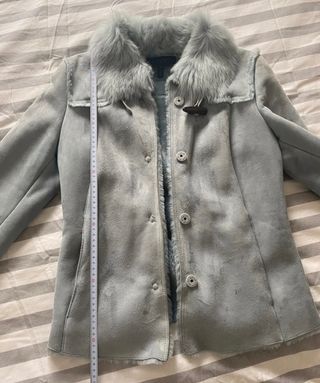 Chaqueta ESCADA de ante y piel - Talla S-M