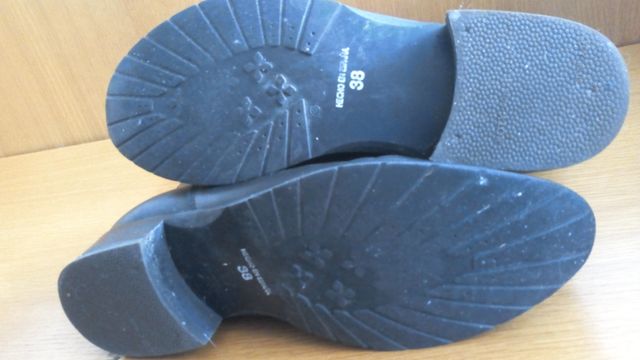 Botas bicolor 100% piel