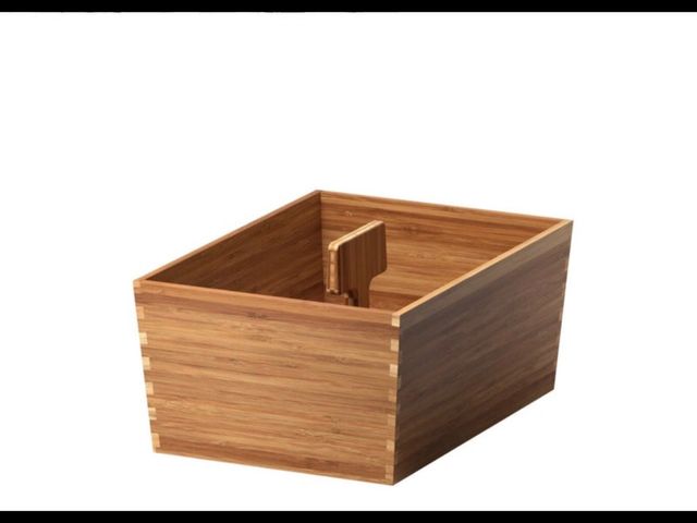NUOVA SCATOLA DI BAMBÙ IKEA 24 x 15,5
