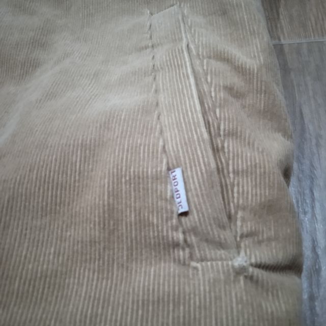 chaqueta de pana con cremallera