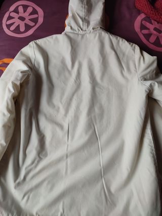 Abrigo blanco con borreguito XL 42