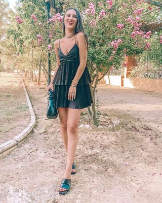 Vestido plisado 