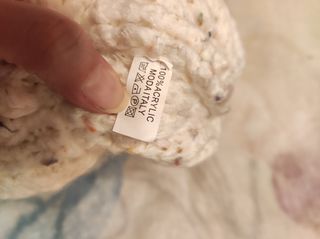 Conjunto bufanda/cuello + gorro. Blanco