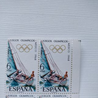 Sellos nuevos Olimpiadas Méjico 1968 Bloques de 4