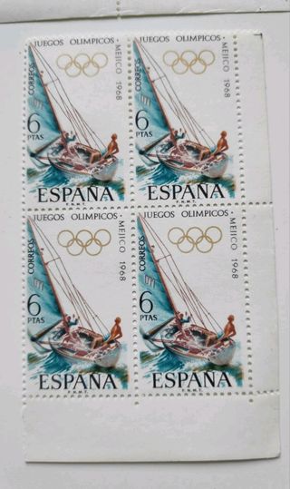 Sellos nuevos Olimpiadas Méjico 1968 Bloques de 4