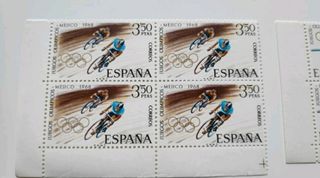 Sellos nuevos Olimpiadas Méjico 1968 Bloques de 4