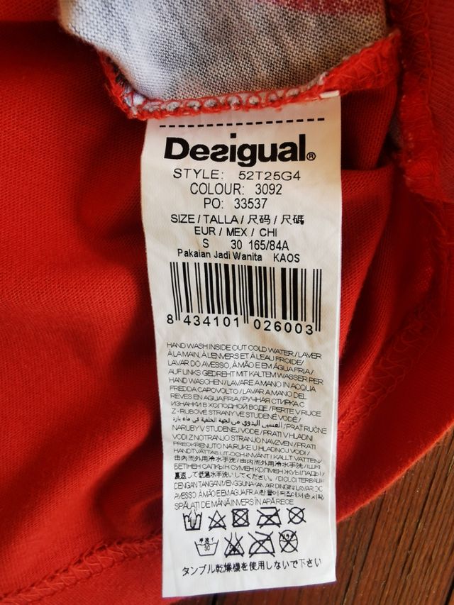 Maglietta Desigual Fantasia Rossa