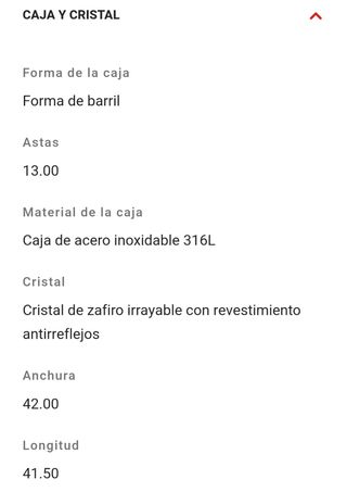 Reloj Tissot PRX cronógrafo automático.