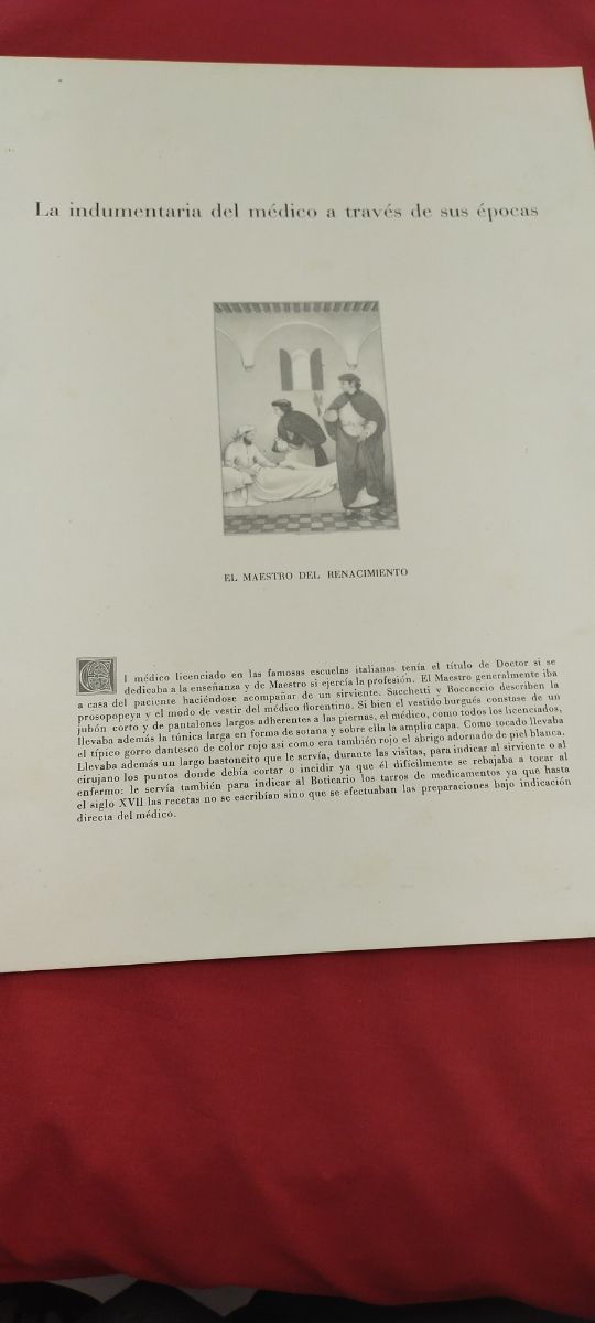 la indumentaria del médico a través de sus épocas