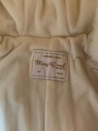 Abrigo buzo bebé unisex