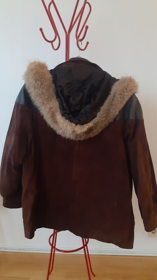Chaquetón de piel vintage