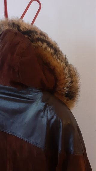 Chaquetón de piel vintage