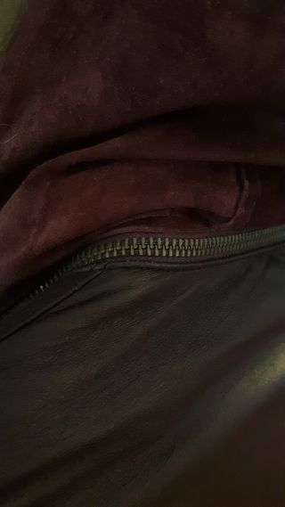 Chaquetón de piel vintage