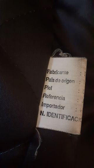 Chaquetón de piel vintage