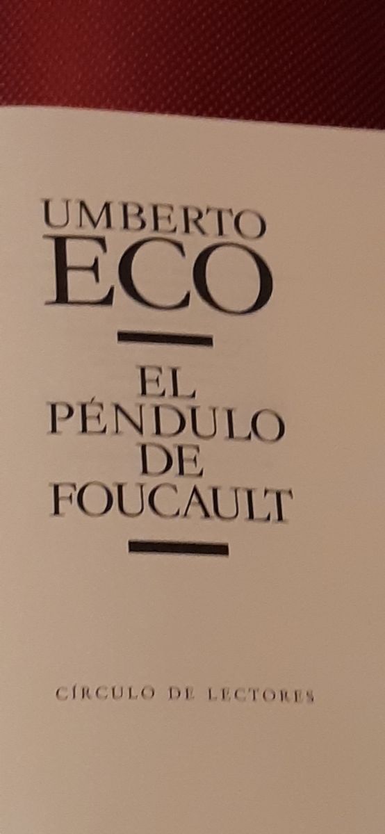 EL PENDULO DE FOUCAULT