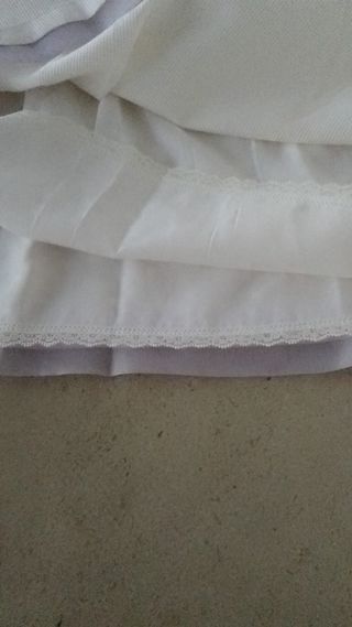 Vestido niña blanco + Chaqueta lila a juego