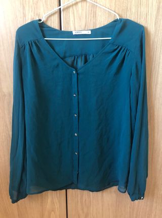 Camisa verde transparente