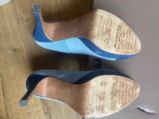 Zapatos tacón dos azules Tamaris