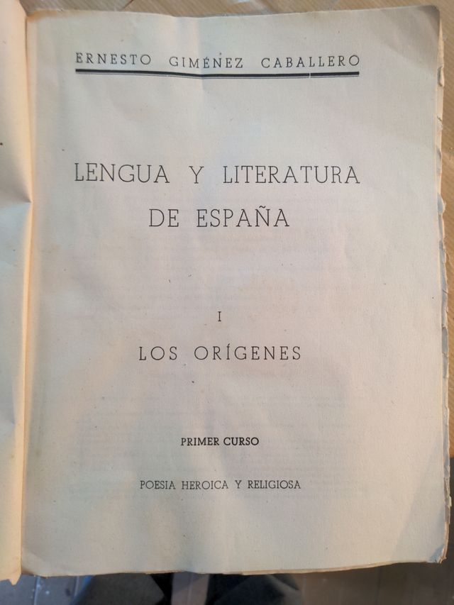 Lengua y literatura de España 
