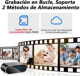 Cámara espía oculta en reloj