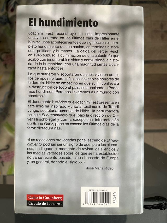 El hundimiento, Hitler y el final del Tercer Reich